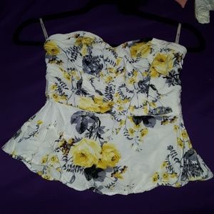 Floral Bustier Top